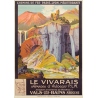 Affiche ancienne de voyage - Julien Lacaze - Circa 1920 - Le Vivarais Ardèche PLM - 106 par 76 cm