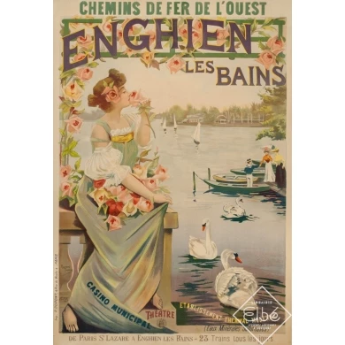 Vintage travel poster by Raymond Tournon Circa 1900 -...