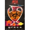 Affiche ancienne de voyage - Auriac - Circa 1960 - MEA Grèce Greece - 80 par 53 cm