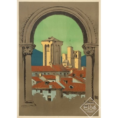 Vintage poster - Hallo - 1926 - Blesle Avant La Lettre - 40.2 by 28 inches