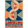 Original vintage poster - Jacques Faria - 1930 - Voir Et Entendre La Nuit Est À Nous - 47.2 by 30.7 inches
