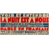 Original vintage poster - Jacques Faria - 1930 - Voir Et Entendre La Nuit Est À Nous - 47.2 by 30.7 inches - 3