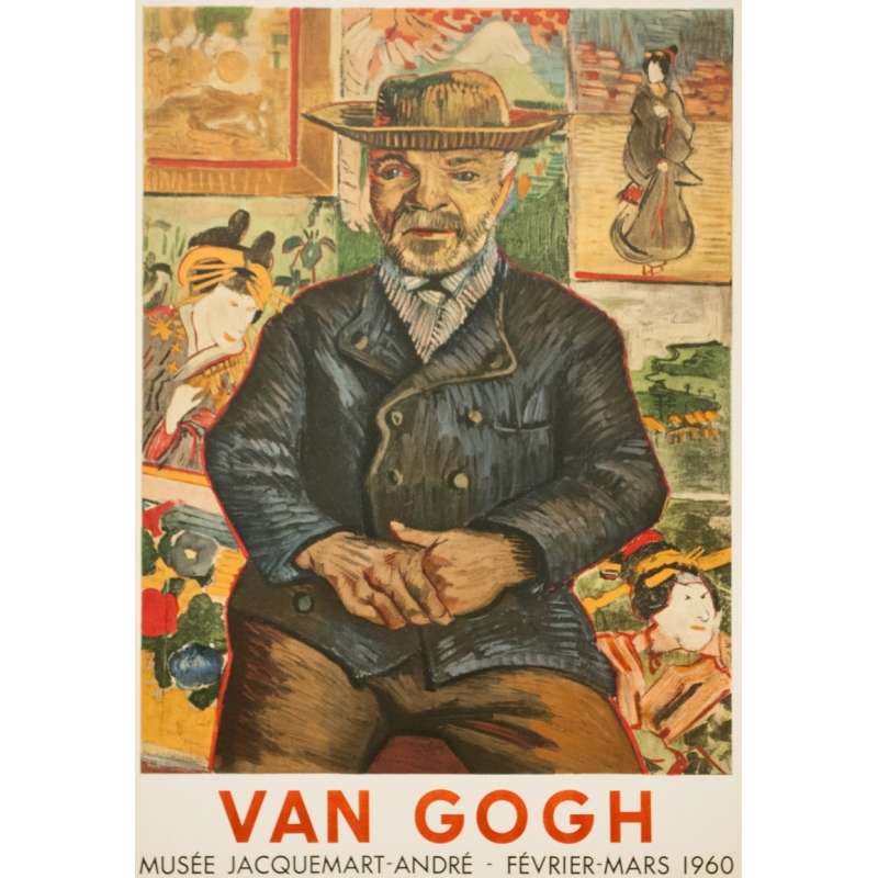 Affiche ancienne d'exposition - De Van Eyck - 1935 - A Bruegel Exposition Orangeries Des Tuileries 1935 - 72.5 par 48 cm