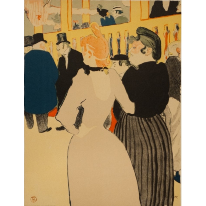 Affiche ancienne d'exposition - Toulouse Lautrec - 1954 - Exposition De Nice 1954 - 68 par 47 cm - 2