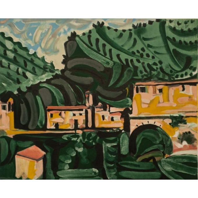 Affiche ancienne d'exposition - Picasso - 1962 - Exposition Galerie Louise Leiris - 70.5 par 49 cm - 2
