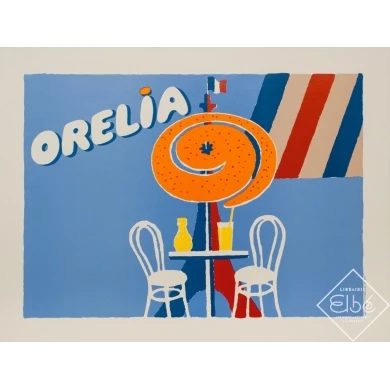 Affiche ancienne de publicité - 1994 - Orelia Orange - 71 par 51 cm