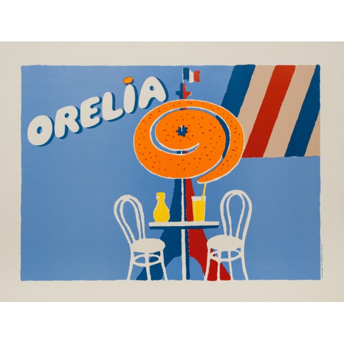 Affiche ancienne de publicité - 1994 - Orelia Orange - 71 par 51 cm