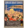 Vintage travel poster - Simplon Orient Express - Roger Broders - 1921