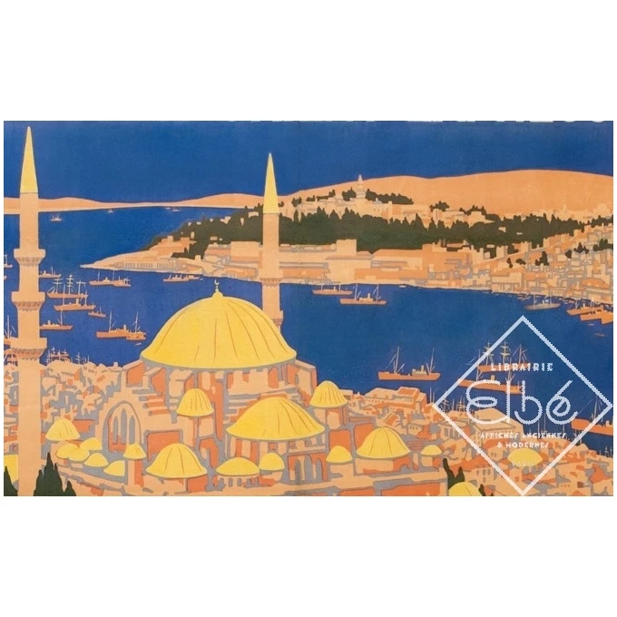 Vintage travel poster - Simplon Orient Express - Roger Broders - 1921 - 2