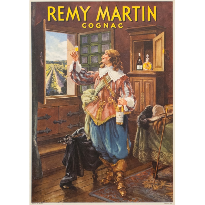 Affiche ancienne de publicité - Circa 1925 - Cognac Remy Martin 1925 - 46 par 33.5 cm