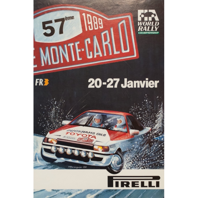 Affiche ancienne de publicité - Pascarel - 1980 - 24h du Mans - 52.5 par 38 cm