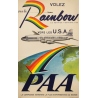 Affiche ancienne de voyage - 1949 - Volez par le Rainbow vers les USA PAA - 101 par 63 cm