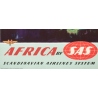 Affiche ancienne de voyage - Otto Nielsen - 1958 - Africa by SAS Scandinavian Airlines System - 100 par 62 cm - 3