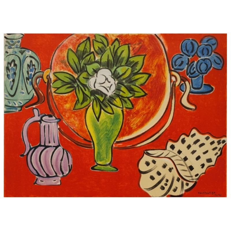 Affiche ancienne originale - Henri Matisse - 1956 - Henri Matisse - Musée National d'Art Moderne - 70 par 50 cm - 2