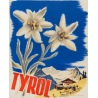 Affiche ancienne de voyage - 1950 - Tyrol Schwetz Innsbruck Austria Autriche 1950 - 71 par 51 cm - 2