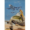 Vintage advertising poster - Paul Lengellé - 1950 - L'Armée De L'Air - 39.4 by 23.6 inches - 2