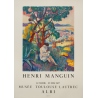Affiche ancienne d'exposition - Henri Manguin - 1957 - Musée Toulouse-Lautrec - 73.5 par 51.5 cm