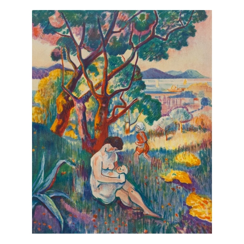 Vintage exhibition poster - Henri Manguin - 1957 - Musée Toulouse-Lautrec - 28.9 by 20.3 inches - 2