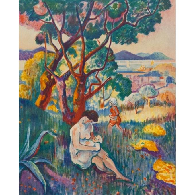 Affiche ancienne d'exposition - Henri Manguin - 1957 - Musée Toulouse-Lautrec - 73.5 par 51.5 cm - 2