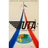 Vintage travel poster - Villemot - Circa 1960 - UTA French airline - 38.6 by 24 inches