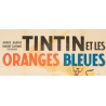 Original vintage movie poster - Hergé - 1964 - Tintin et les oranges Bleues - 63 by 46.5 inches - 2
