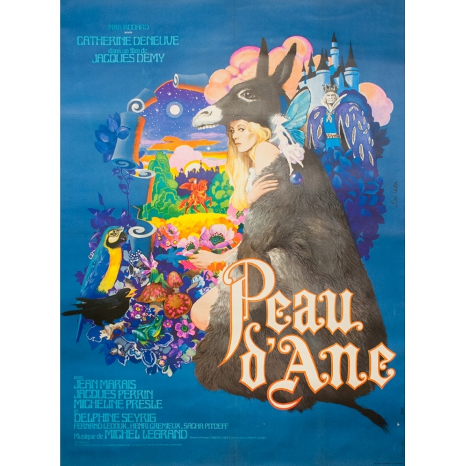 Original vintage movie poster - Jim Leon - 1970 - Peau d'Ane - 61.4 by 45.7 inches