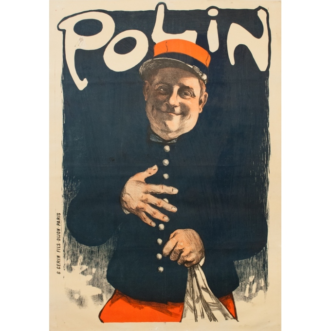 Affiche ancienne d'exposition - Grun - 1910 - Polin Grun - 142 par 100 cm