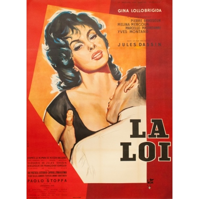 Original vintage movie poster - Joes Thos - 1958 - La Loi Modèle A - 63 by 47.2 inches