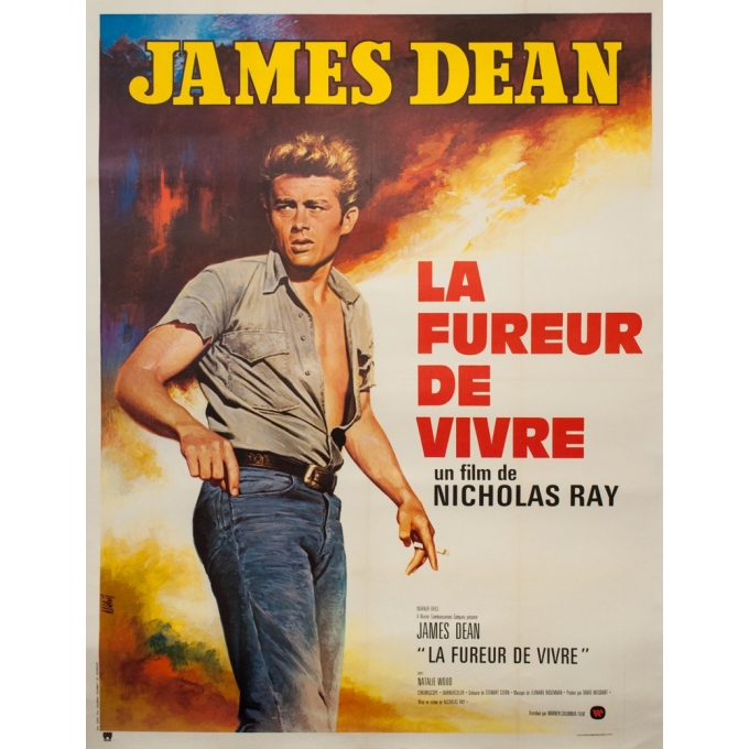 Original vintage movie poster - Mascii - 1970 - La Fureur De Vivre Retirage - 63 by 47.2 inches