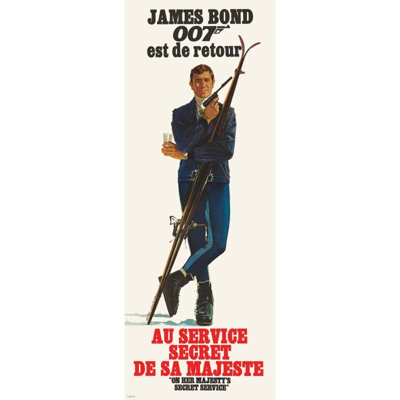 Au Service De Sa Majesté James Bond Affiche ancienne du film Au Service secret de Sa Majesté-James Bond 1969