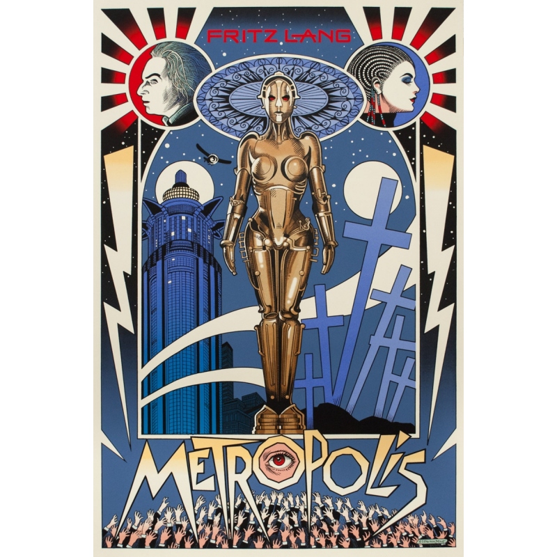Affiche sérigraphiée originale - William Stout - 2016 - Metropolis - N°26/75 - 91.5 par 61 cm