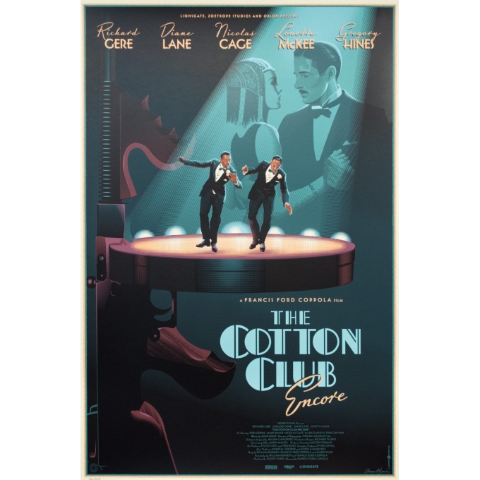 Affiche ancienne de cinéma - Laurent Durieux - 2019 - The Cotton Club, variante, signée, n°120/134 - 91 par 61 cm