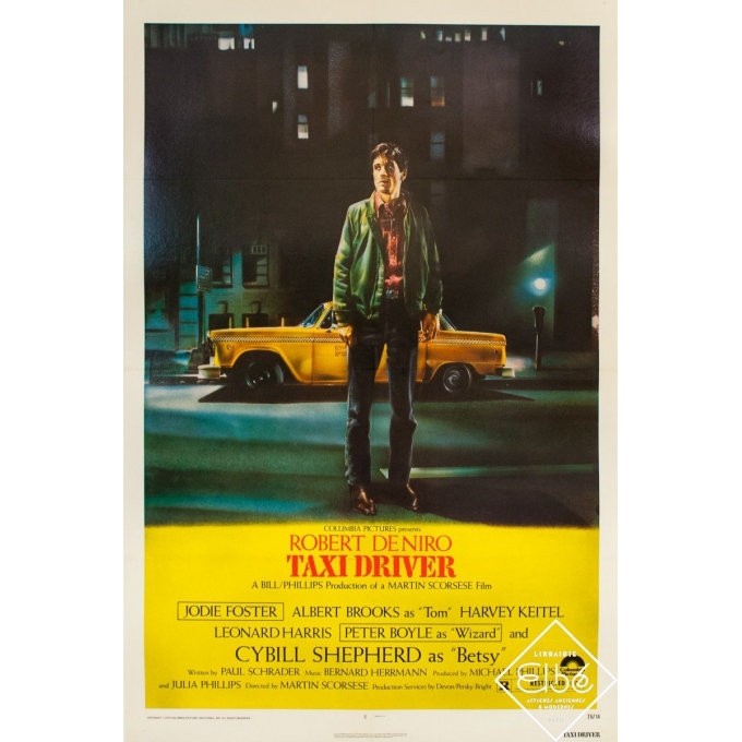 Affiche ancienne de cinéma - 1976 - Taxi Driver - One sheet - 104 par 69 cm
