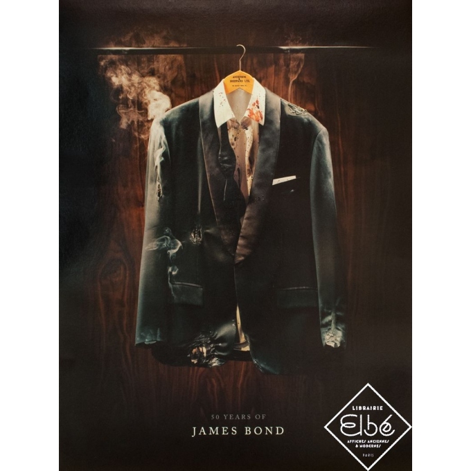 Affiche ancienne de cinéma - Circa 2010 - Fifty years of James Bond - 79 par 60 cm