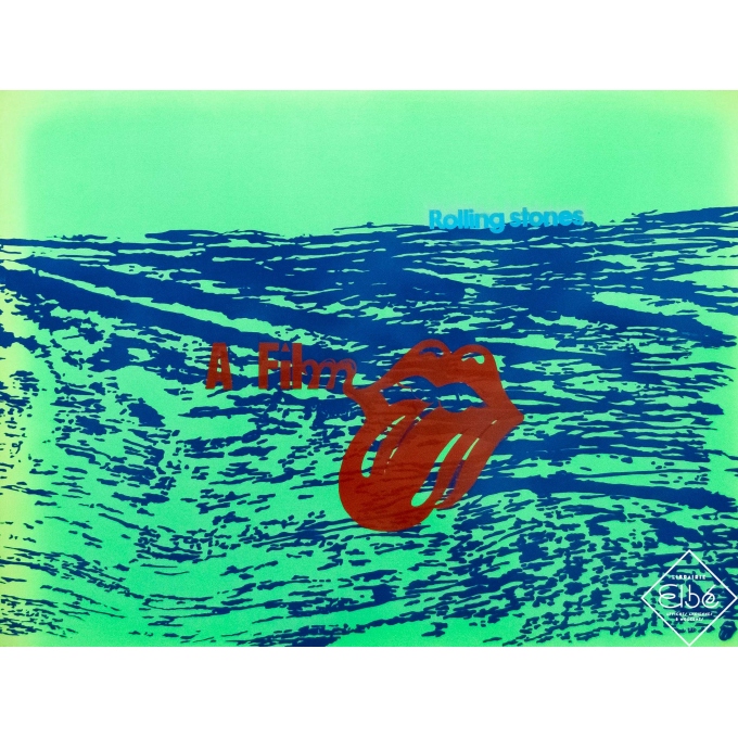 Affiche sérigraphiée originale - Circa 1990 - Rolling Stones - A Film - 80,5 par 60 cm
