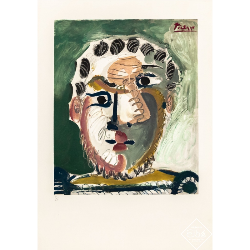 Vintage exhibition poster - Picasso - 1967 - Picasso Lithographie N°7 /200 - 29,3 by 20,9 inches