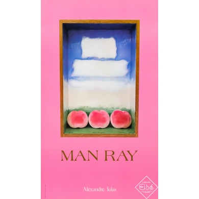 Affiche ancienne d'exposition - Circa 1980 - Man Ray - 81,5 par 48 cm