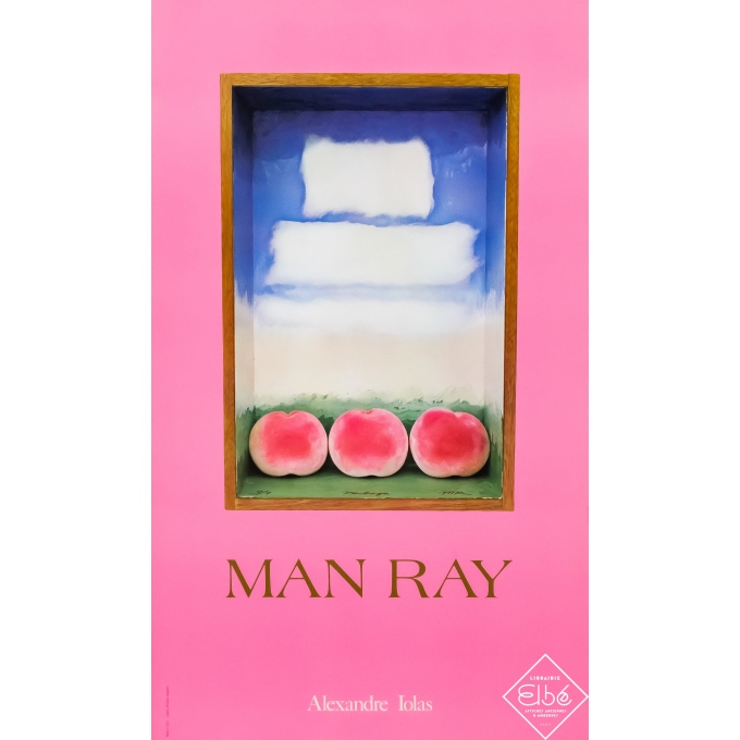 Affiche ancienne d'exposition - Circa 1980 - Man Ray - 81,5 par 48 cm
