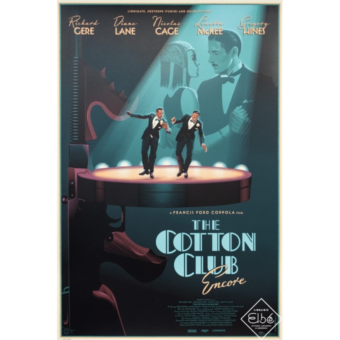 Affiche sérigraphiée originale - Laurent Durieux - 2019 - The Cotton Club, variante, signée - 118/134 - 91 par 61 cm