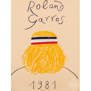 Vintage advertising poster - Arroyo - 1981 - Roland Garros 1981 - 29,5 by 22,4 inches