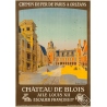 Affiche ancienne de voyage - Constant Duval  - 1920- Château de Blois - 105.5 par 73.5 cm