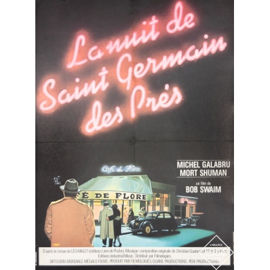 Affiche ancienne de cinéma - Milet - 1977 - La Nuit de Saint Germain des Prés - 80 par 60 cm
