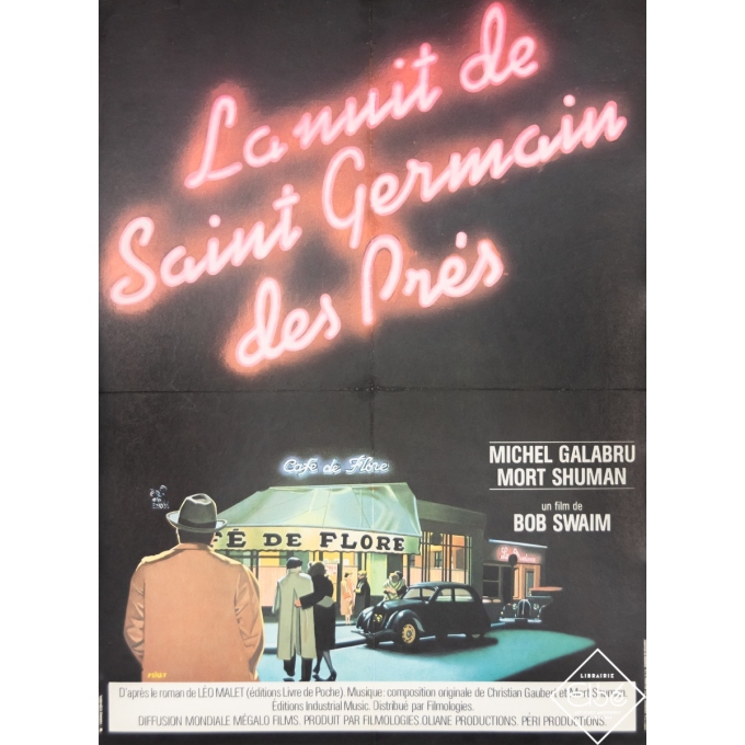Affiche ancienne de cinéma - Milet - 1977 - La Nuit de Saint Germain des Prés - 80 par 60 cm