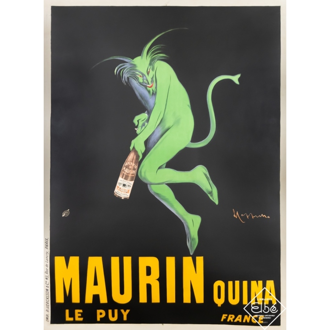 Vintage advertising poster - Leonetto Cappiello - 1906 - Maurin Quina - 61,4 by 45,7 inches