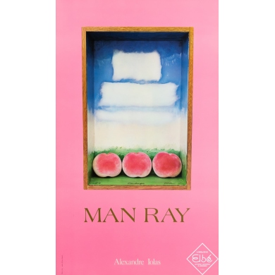 Affiche ancienne d'exposition - d'après Man Ray - Circa 1980 - Man Ray - 82 par 48 cm
