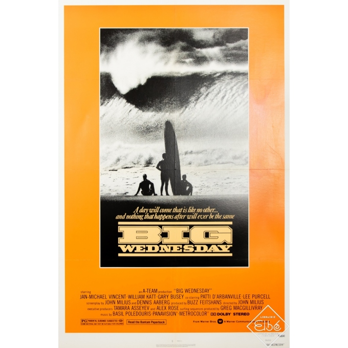 Affiche ancienne de film - The Big Wednesday -  - 1978 - 105 par 70 cm