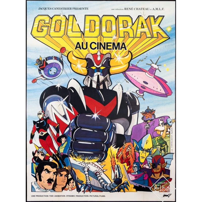 Affiche ancienne de film - Goldorak - Covillaut - 1979 - 160 par 120 cm
