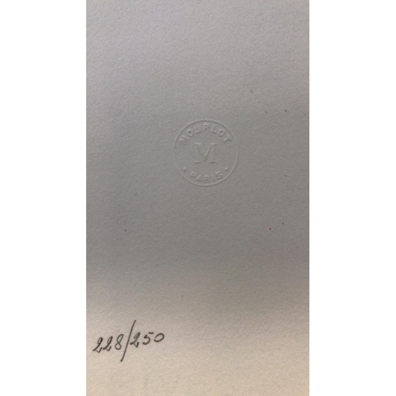 Original lithograph - Femme à l'oiseau - René Gruau - Circa 1960 - 3