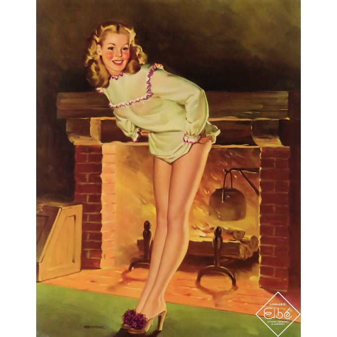 Affiche ancienne originale - Fair and Warmer - Arnold Armitage - Circa 1950 - 52 par 40 cm Affiche ancienne originale - Fair and Warmer - Arnold Armitage - Circa 1950 - 52 par 40 cm