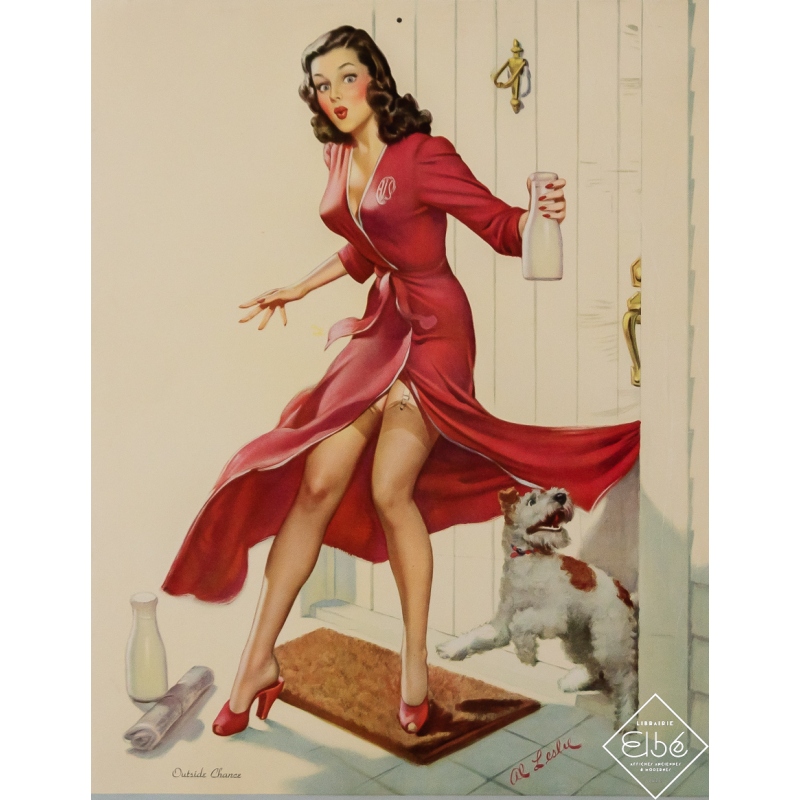 Original vintage poster - Outside Chance - Al. Leslie - 1947 - 20.1 by 15.7 inches